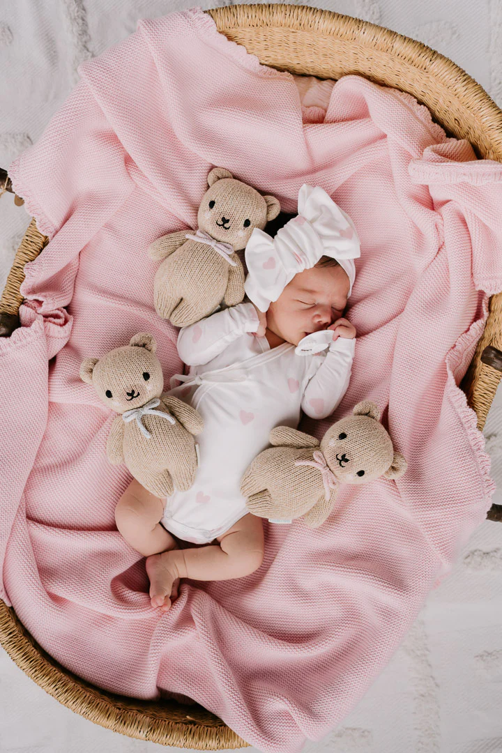 Oversized Topknot | Pink Hearts - Image 4