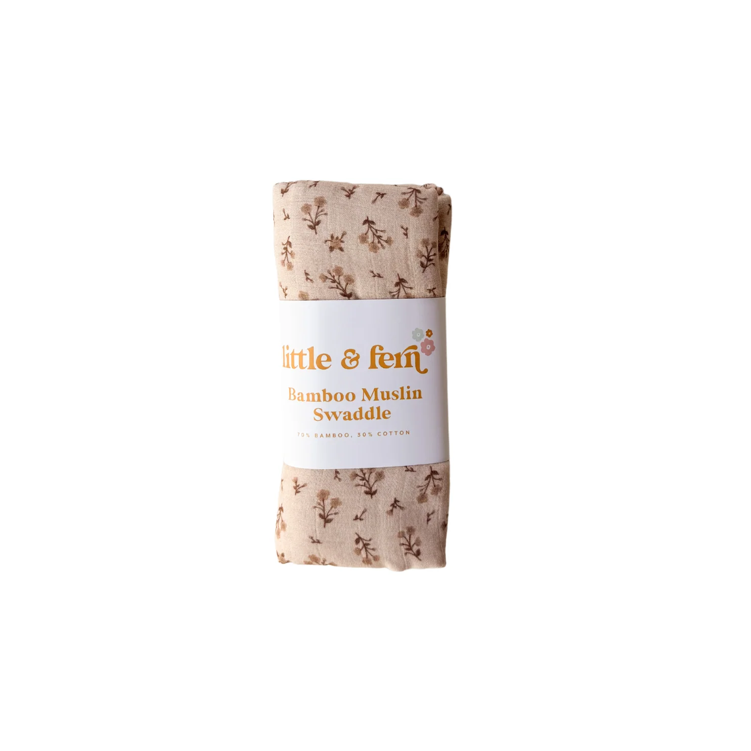 Muslin Swaddle | Paisley Coffee - Image 10