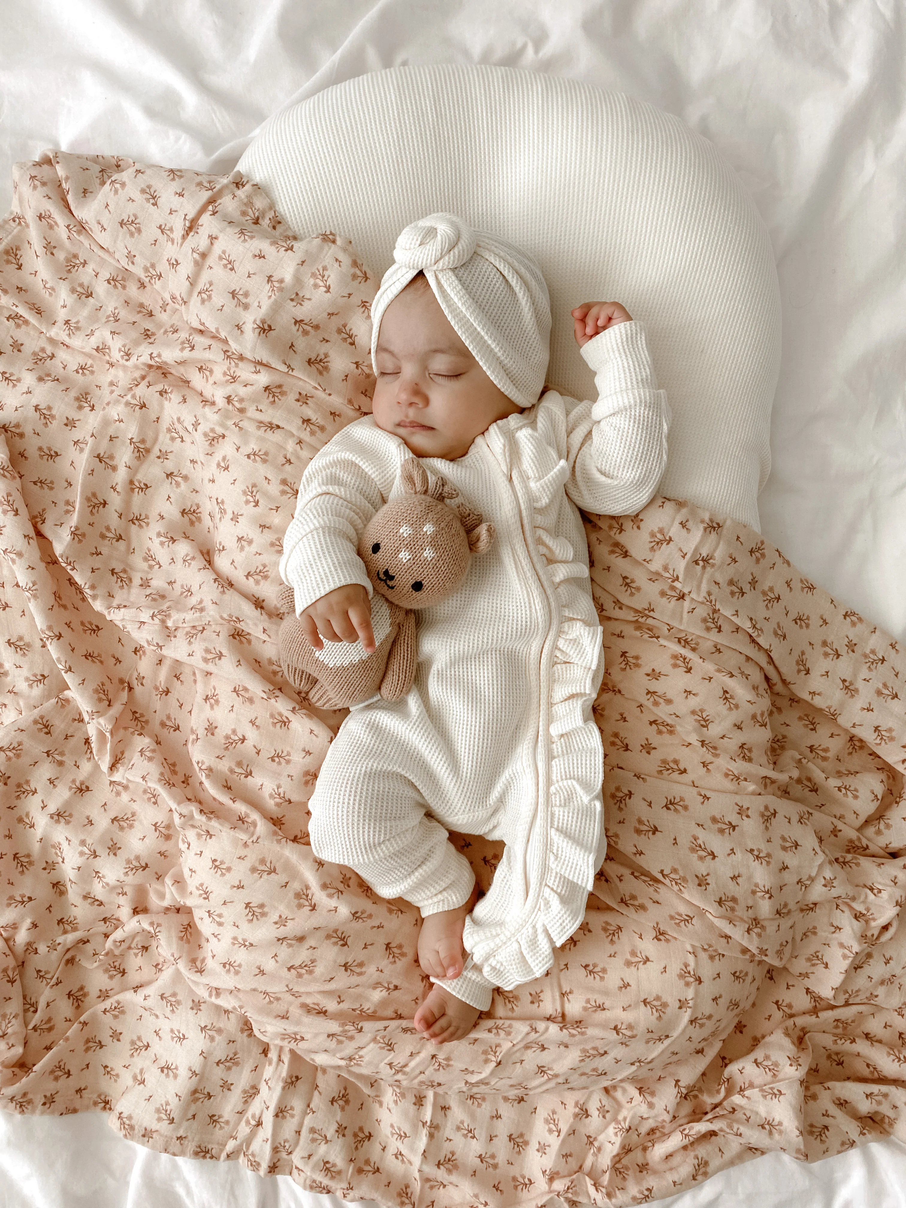 Muslin Swaddle | Paisley Coffee - Image 8