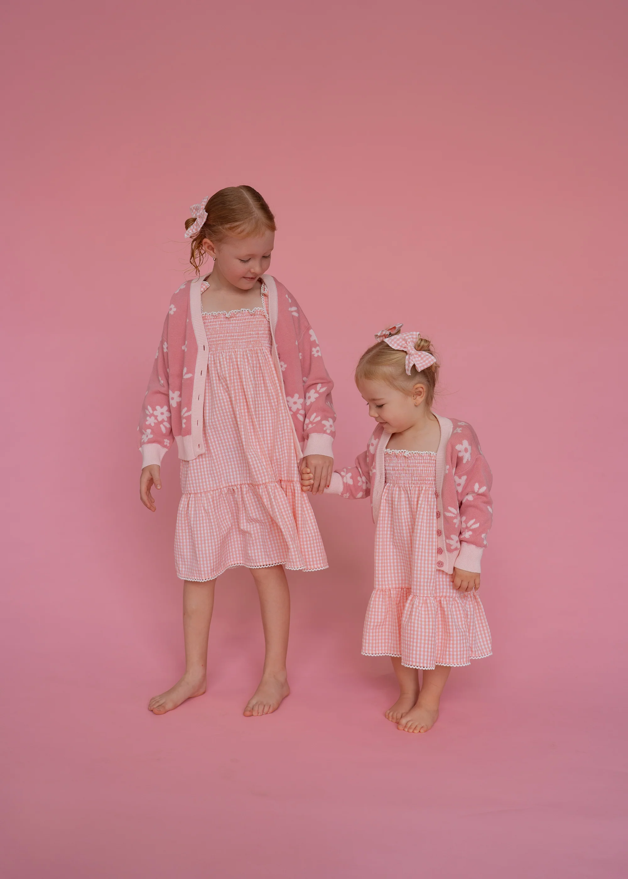 Tie Summer Dress | Pink Gingham - Image 6