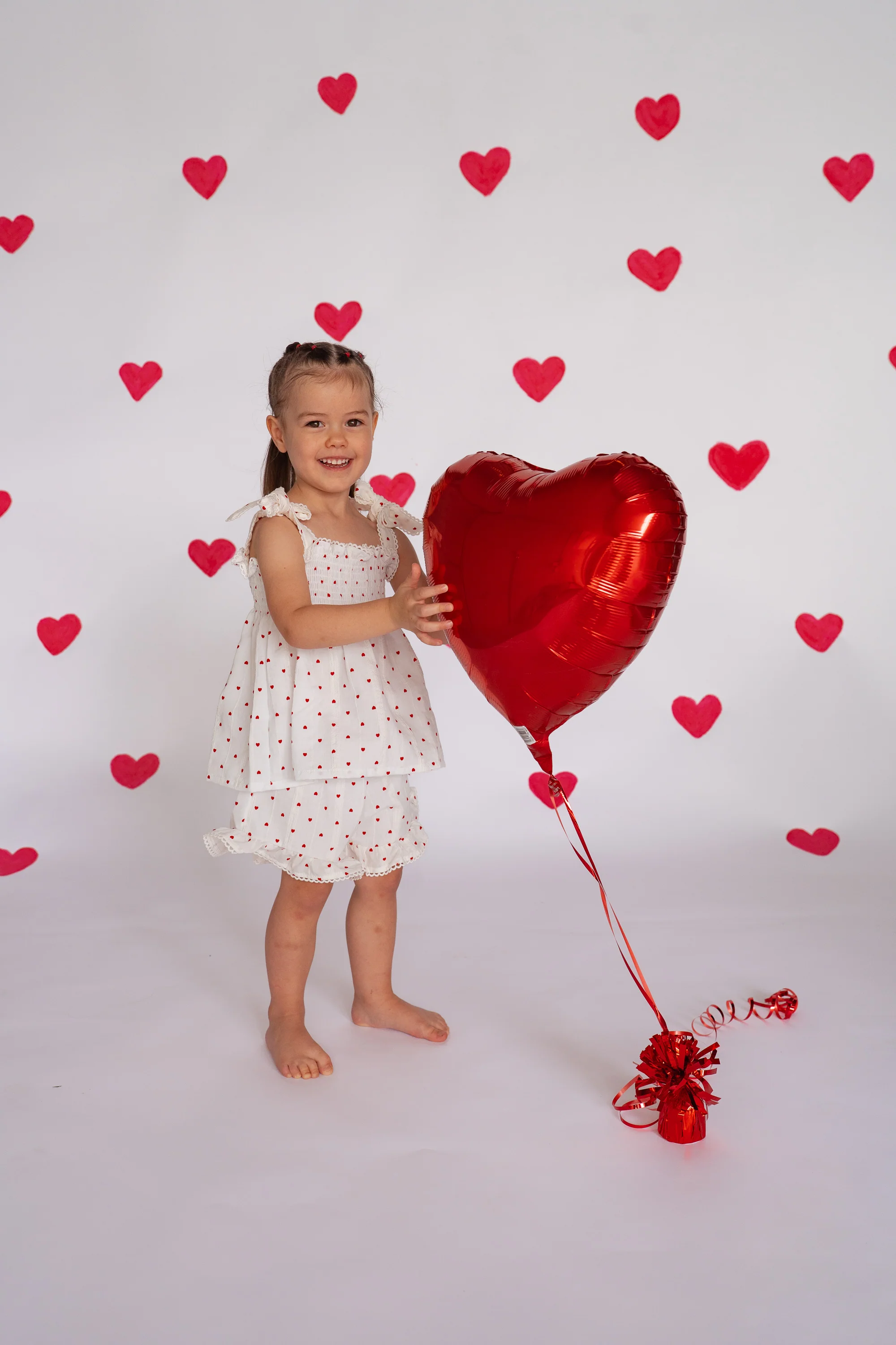 Short Set | Red Hearts Cotton - Image 5