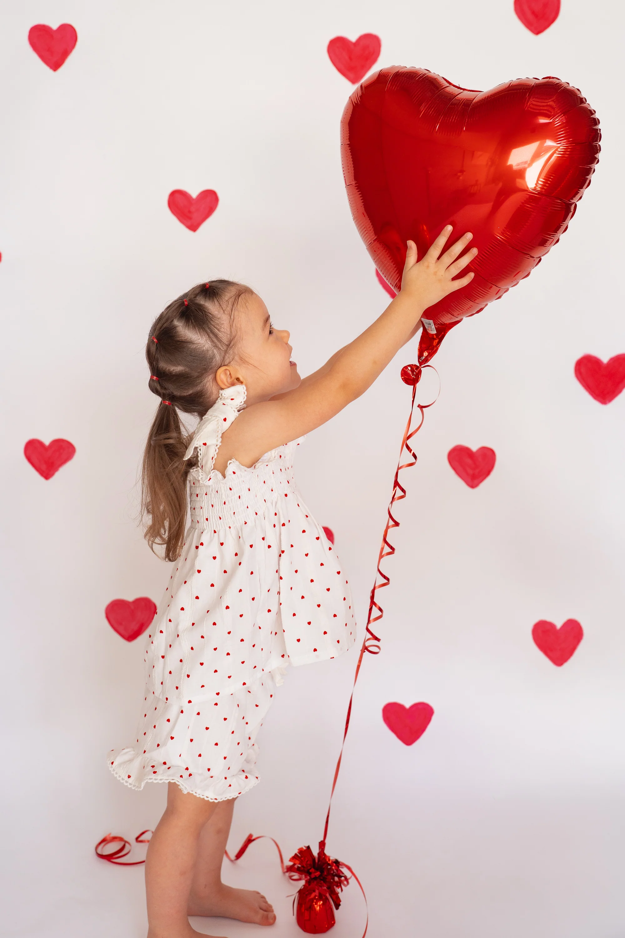 Short Set | Red Hearts Cotton - Image 6