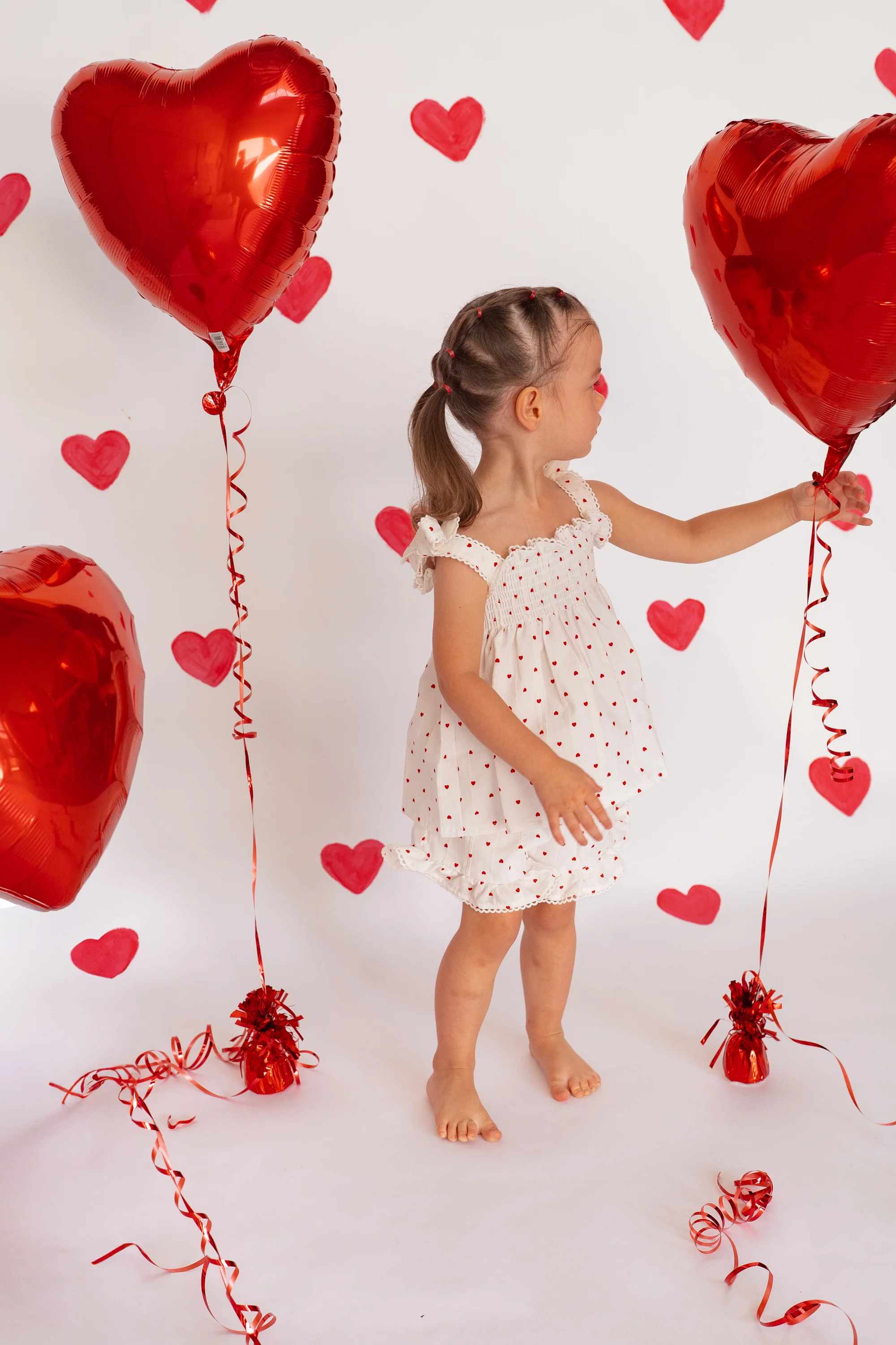 Short Set | Red Hearts Cotton - Image 7