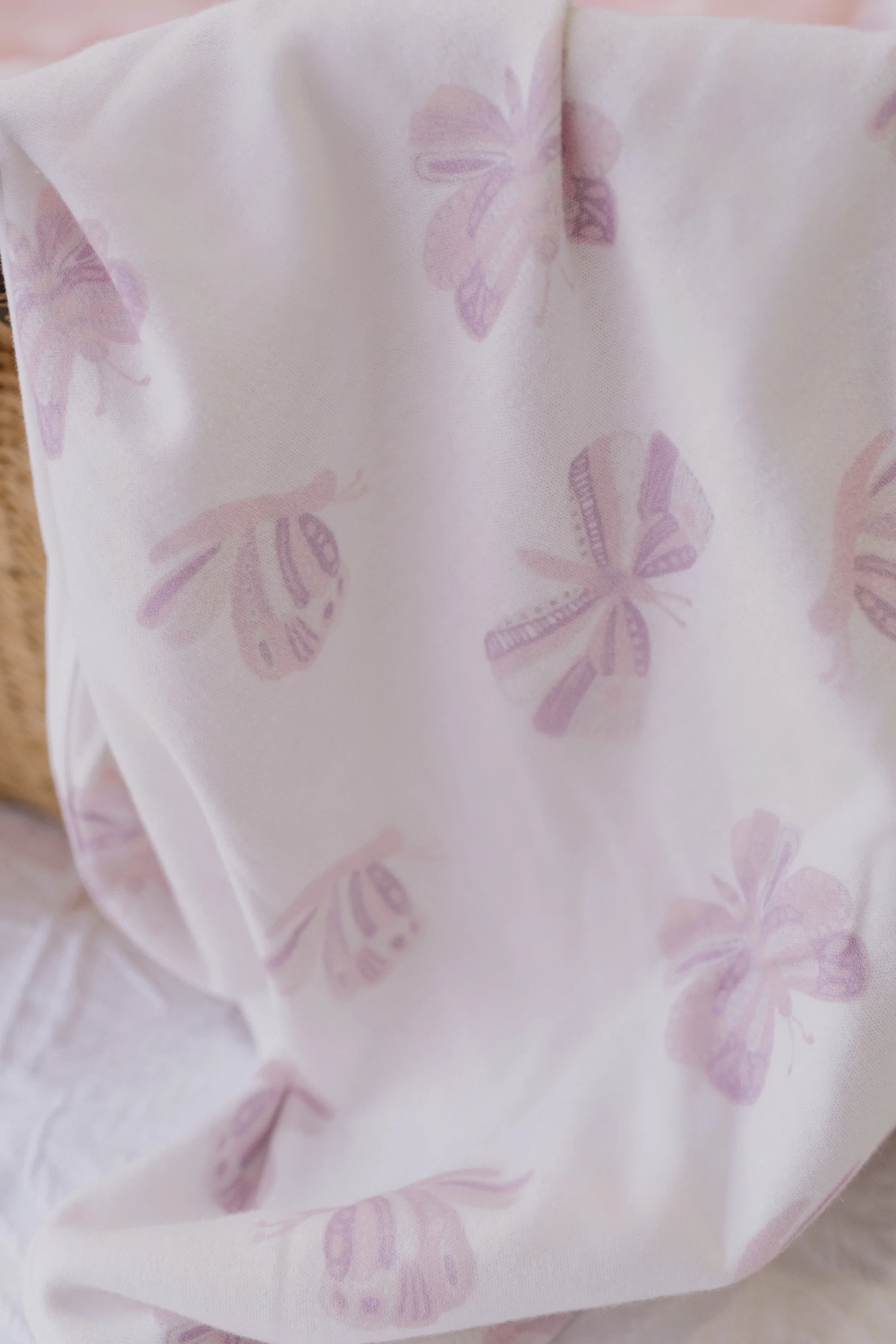 Swaddle Set | Lilac Butterflies - Image 3