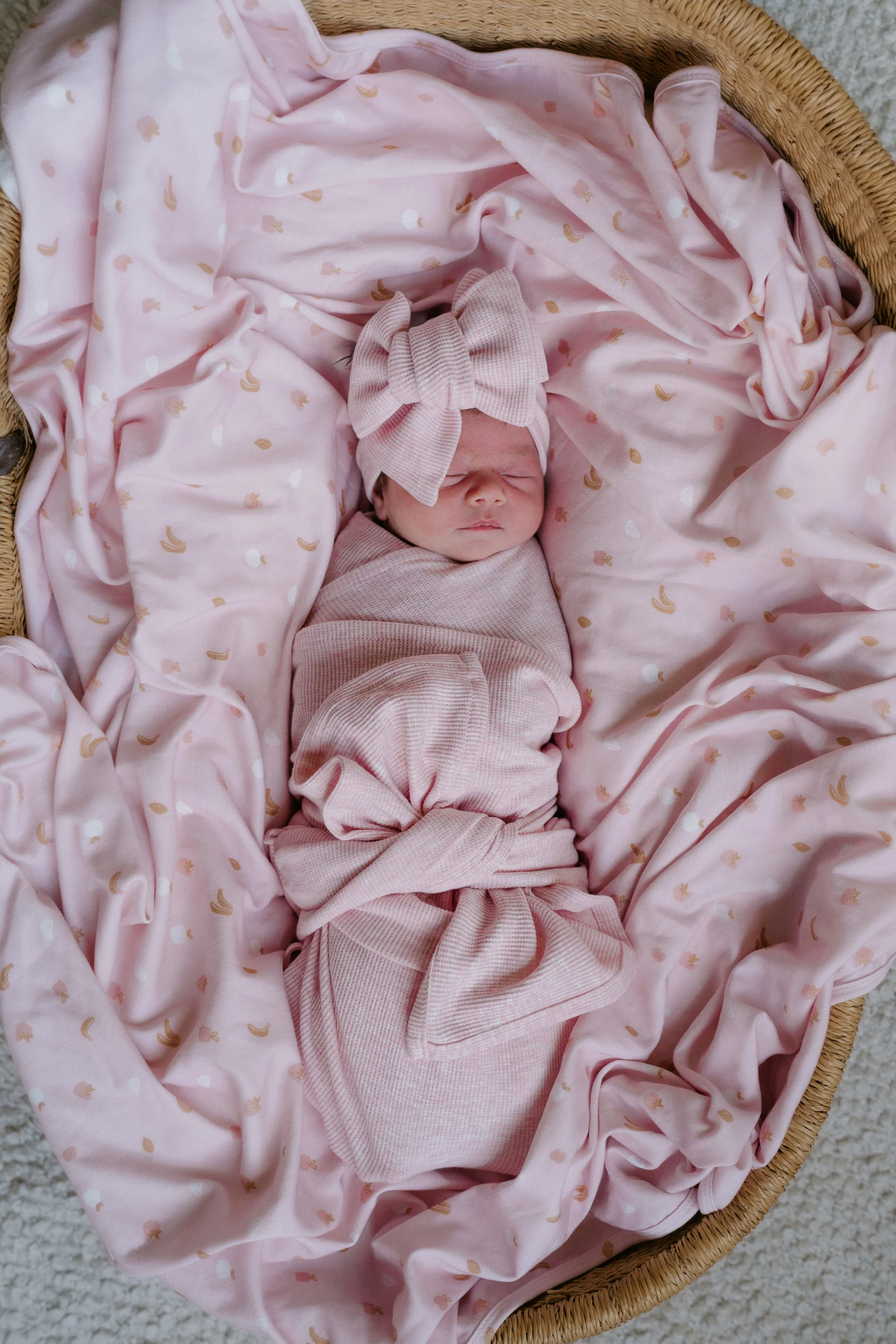 Swaddle Set | Waffle Baby Pink Marle - Image 5