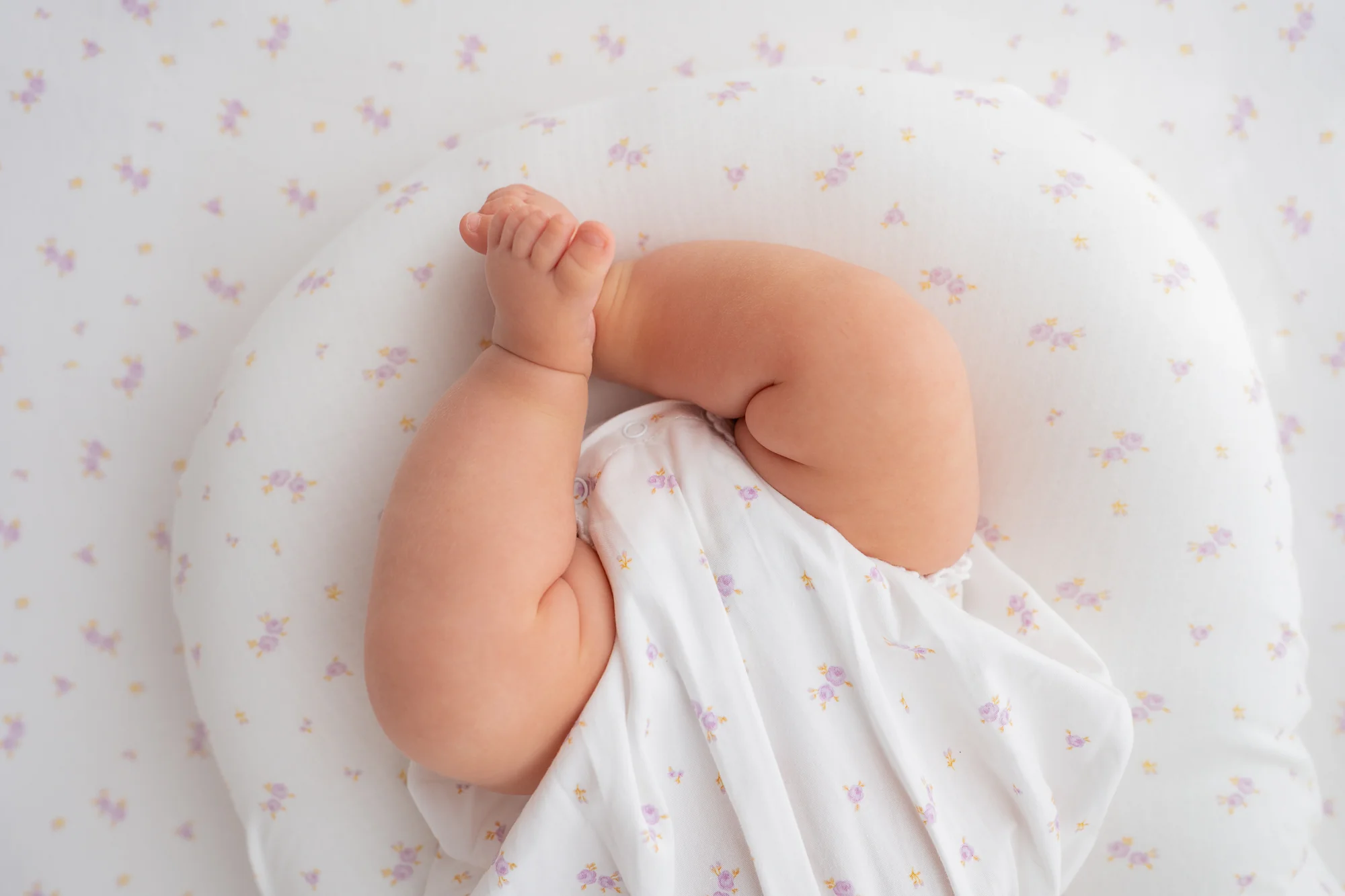 Tie Bubble Romper | Lilac Meadow - Image 9